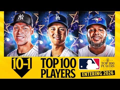 Top 10 MLB Players entering 2026 (Ft. Shohei Ohtani, Aaron Judge, Cal Raleigh, Juan Soto AND MORE!)