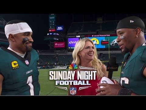 Jalen Hurts: Rain delay helped Eagles regain discipline vs. Cowboys | SNF | NFL on NBC