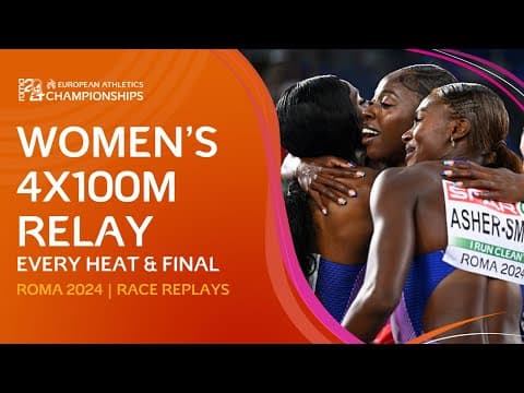 Brilliant Brits! 🇬🇧 EVERY Heat & Final of the Women's 4x100m Relay | Rome 2024