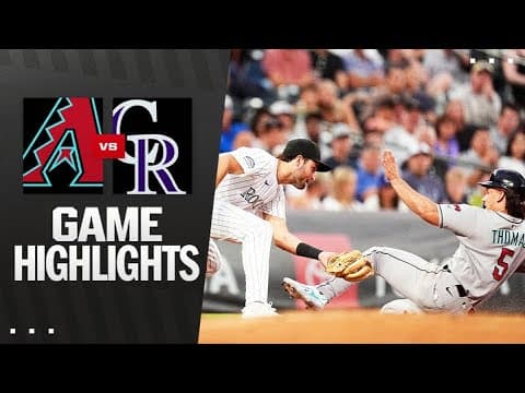 D-backs vs. Rockies Game Highlights (8/14/25) | MLB Highlights