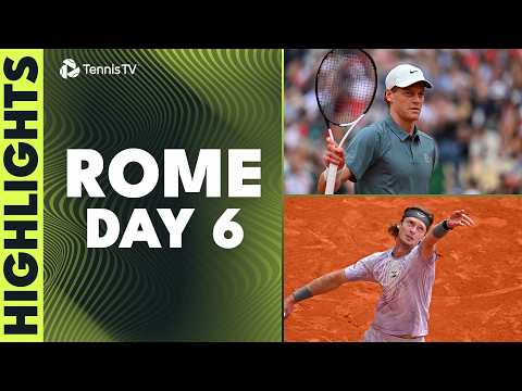 Sinner Takes On Popyrin; Medvedev, Cobolli, Rublev Feature I Rome 2026 Highlights Day 6