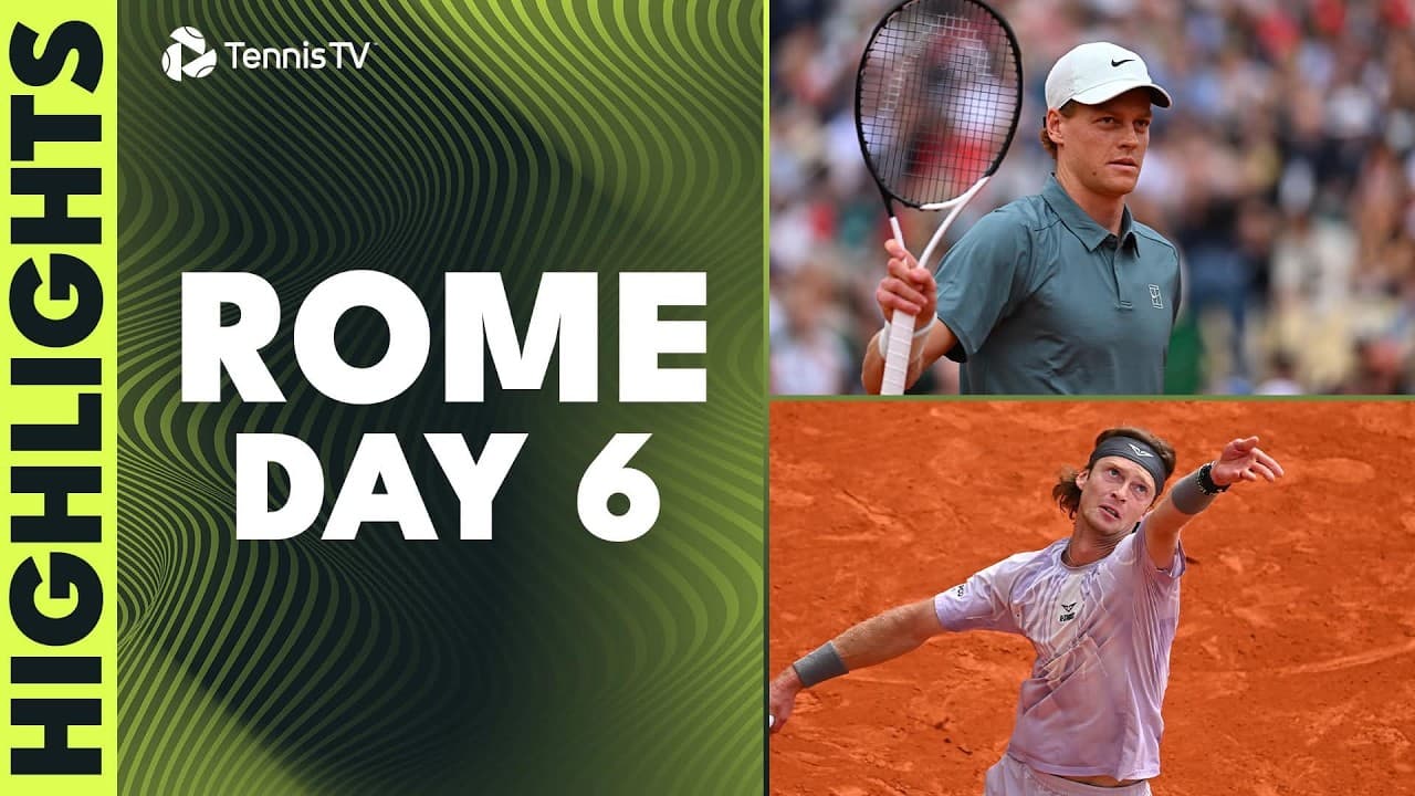 Sinner Takes On Popyrin; Medvedev, Cobolli, Rublev Feature I Rome 2026 Highlights Day 6