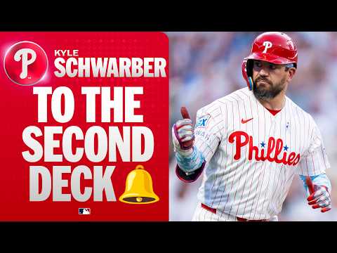 KYLE SCHWARBER DOES IT AGAIN! He hammers a three-run homer to the second deck at the Bank 🫨