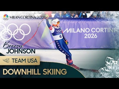 Breezy Johnson speeds to downhill title for FIRST U.S. gold at 2026 Winter Olympics | NBC Sports