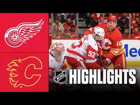 Red Wings vs. Flames | NHL Highlights | December 10, 2025