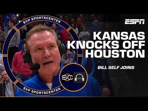 Houston vs. Kansas REACTION 🏀 'Our ceiling is still well in front of us' - Bill Self | SC with SVP