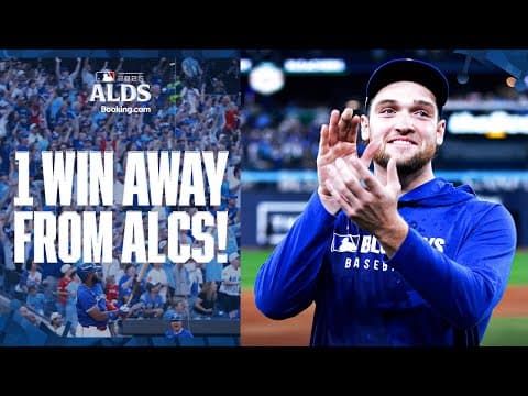 FINAL 3 OUTS: The Toronto Blue Jays are on the brink of their first ALCS appearance since 2016! 🇨🇦