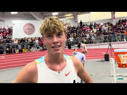 New Zealand’s Sam Ruthe after running age-16 mile world record of 3:48