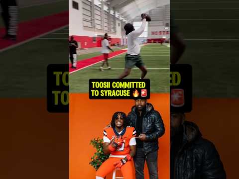 Toosii playing football at Syracuse 😮‍💨🔥