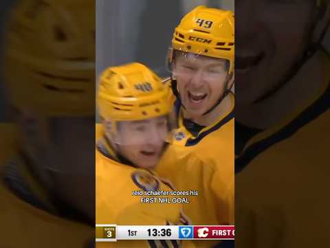 REID SCHAEFER’S FIRST NHL GOAL ‼️ #nhlhighlights #predsnhl