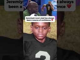 Jeremiyah Love's dad has always been there for him 💪