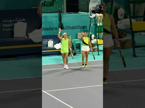 A strong start🌟Alex Eala and Janice Tjen win their first doubles match against Fernandez/Mladenovic