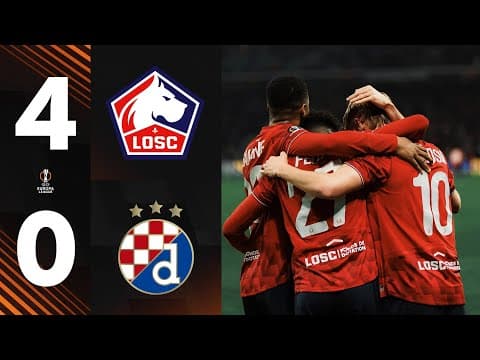 Highlights I Le LOSC dynamite le Dinamo Zagreb (4-0) 🫡🧨