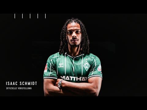 ISAAC SCHMIDT - Offizielle Vorstellung I SV Werder Bremen