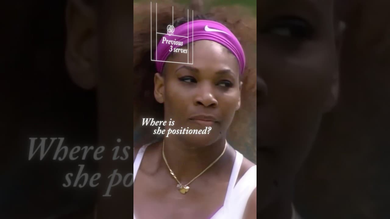 Serena Williams’ secret serving tactic! 🧠 #wimbledon #tennis #tactics