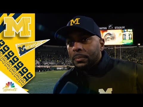 Sherrone Moore reflects on Michigan's 'complete win' vs. Michigan State | Big Ten on NBC