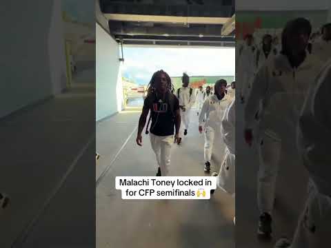 Malachi Toney arriving for the CFP semifinals 👀