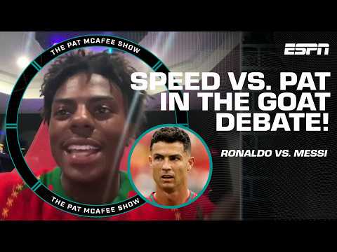 IShowSpeed STANDS FIRM that Cristiano Ronaldo is his GOAT over Lionel Messi 🐐 | The Pat McAfee Show