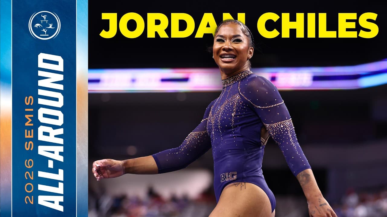 All Jordan Chiles routines from 2026 NCAA gymnastics semifinals