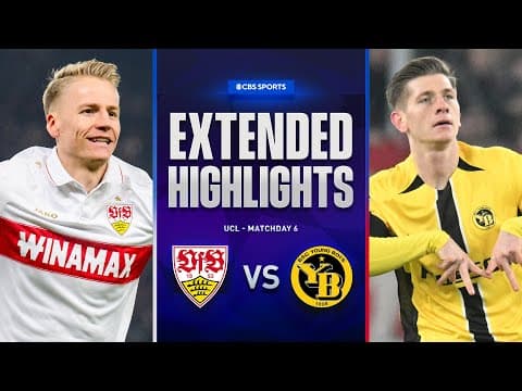 Stuttgart vs. Young Boys: Extended Highlights | UCL League Phase MD 6 | CBS Sports Golazo