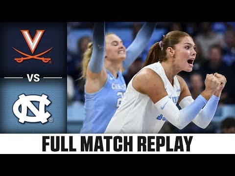 Virginia vs. North Carolina Full Match Replay | 2025 ACC Volleyball