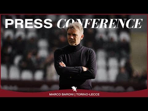 TORINO-LECCE | PRESS CONFERENCE | MARCO BARONI