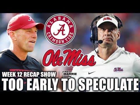 Lane Kiffin ‘IS THE STORY’ + Finebaum SOUNDS OFF on Kalen DeBoer & Alabama | The Matt Barrie Show