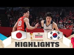 Japan 🇯🇵 v Korea 🇰🇷 | Extended Highlights | FIBA Basketball World Cup 2027 Asian Qualifiers