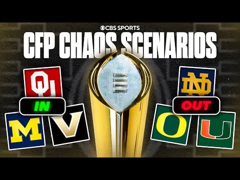 Breaking Down Potential CFP Chaos Scenarios: Michigan & Vanderbilt IN? Notre Dame & Oregon OUT?