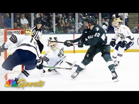 No. 1 MSU vs. Notre Dame | COLLEGE HOCKEY HIGHLIGHTS | 11/14/25 | NBC Sports