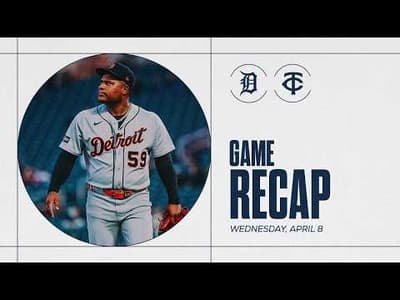 Tigers vs. Twins Highlights | 4/8/26