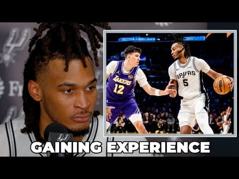 Stephon Castle on Young Spurs Team Gaining Experience From Tough Opponents
