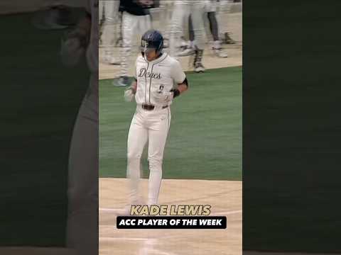 Your ACC Player of the Week, Kade Lewis 🎩 #wakeforest #collegebaseball #baseball #ncaabaseball