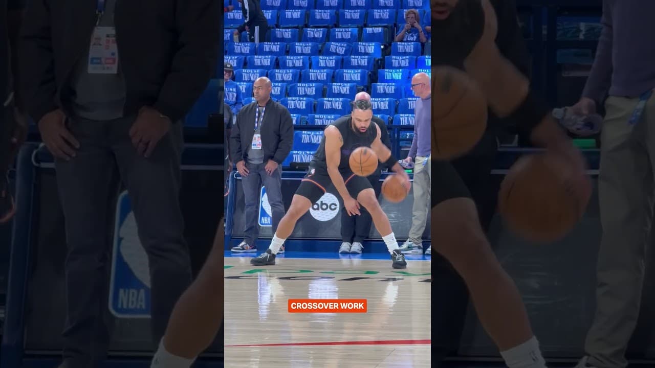 How an NBA player does his dribbling warm up #sunsup