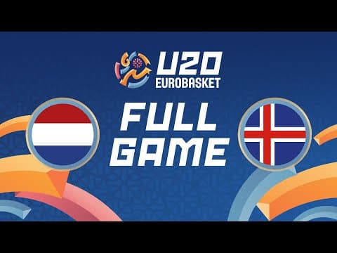 LIVE - Netherlands v Iceland | FIBA U20 Women's EuroBasket 2025 | Round of 16