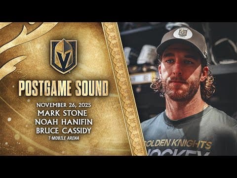 🎥 POSTGAME SOUND: Stone, Hanifin & Cassidy