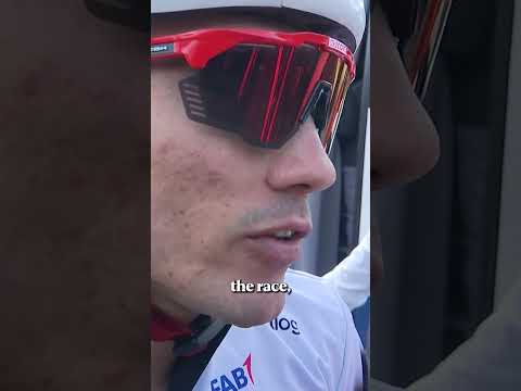 Fully focused on La Vuelta 🫡 Juan Ayuso stays upbeat after Jay Vine’s Stage 10 win 👏