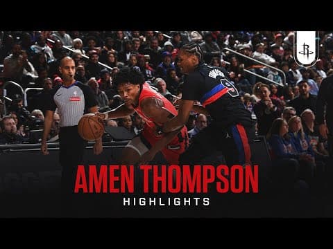 Amen Thompson (15 points) Highlights vs. Detroit Pistons