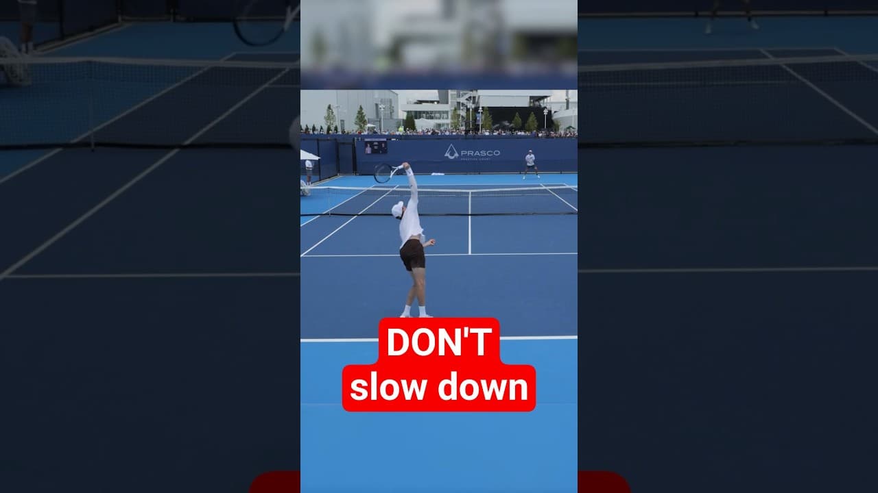 STOP slowing down your second serve