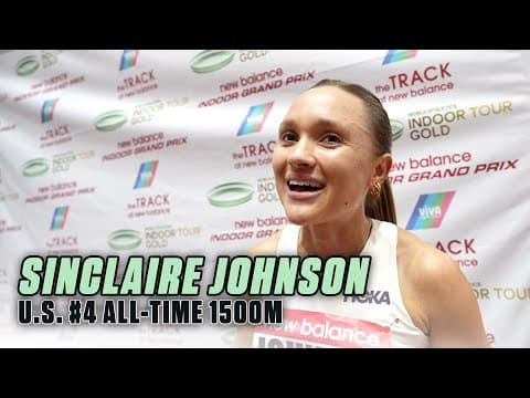 US #4 ALL-TIME 1500m for Sinclaire Johnson At NBIGP | Full Interview