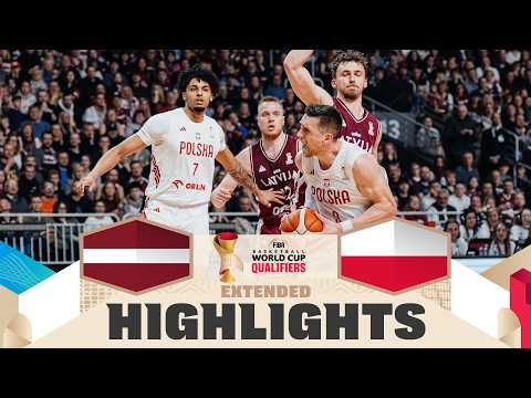 Latvia 🇱🇻 v Poland 🇵🇱 | Extended Highlights | FIBA Basketball World Cup 2027 European Qualifiers
