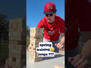 SPRING TRAINING QOTD JENGA 😅