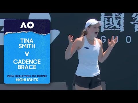 Tina Smith v Cadence Brace Highlights | Australian Open 2026 Qualifying First Round