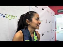 Valery Tobias Reacts to 2nd Place in 800m at U.S.  Indoor Championships