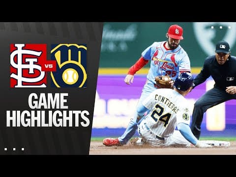 Cardinals vs. Brewers Game Highlights (9/13/25) | MLB Highlights