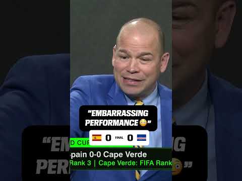 Ale Moreno was disappointed in Spain's performance vs. Cape Verde