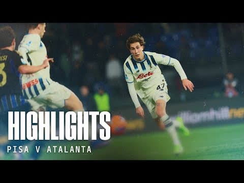 Highlights Pisa-Atalanta 1-1 | 21ª Serie A Enilive 2025/26