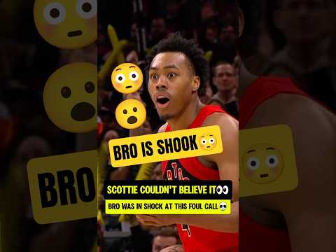 Scottie COULDN'T BELIEVE this foul call😮