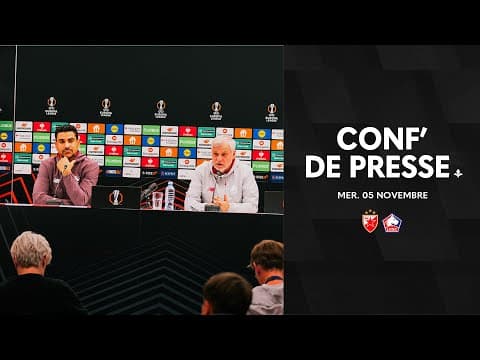 Le résumé de la conférence de presse avant Étoile Rouge de Belgrade - LOSC  #UEL