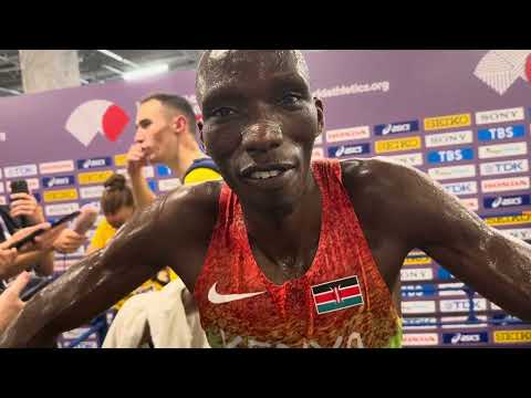 Timothy Cheruiyot after taking 4th in 2025 Worlds 1500 final